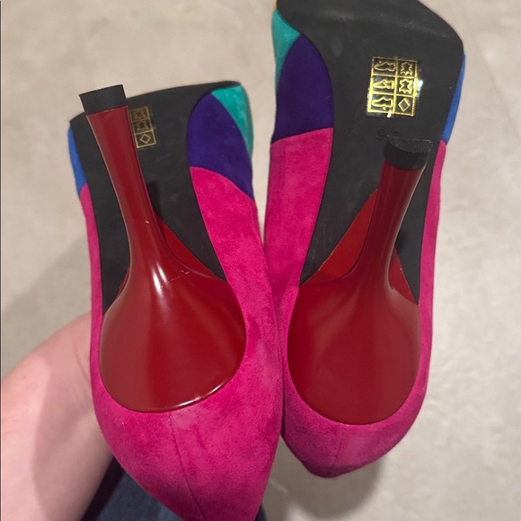 Jeffrey Campbell Women's Marveil Pride Rainbow Pointed Toe Pump Sz US 9.5 - Picture 8 of 12